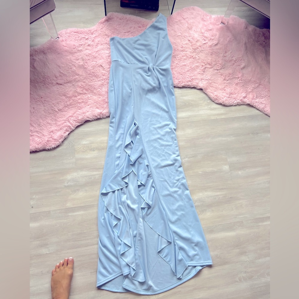New Baby Blue Evening/Bridal/Wedding Gown